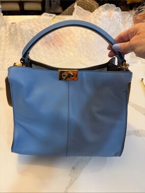 Authentic Fendi Medium Peekaboo X-Lite smooth Leather